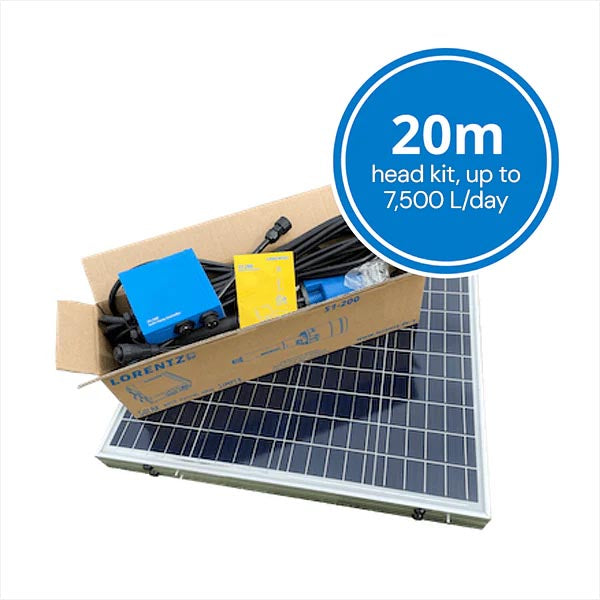 Premium Self-Install 20m Head Solar Pumping Kit (QWS)